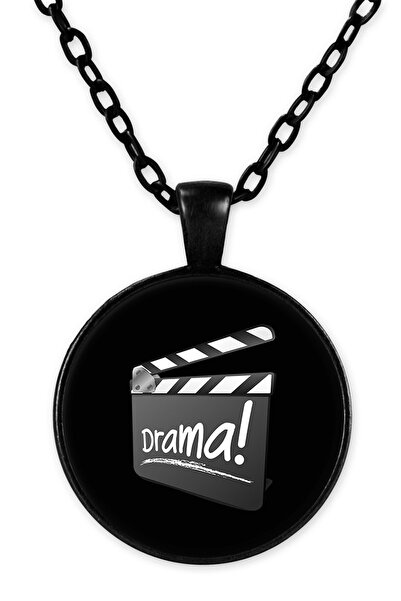 herotasarım قلادة فيلم الدراما بسلسلة سوداء - Bll1057