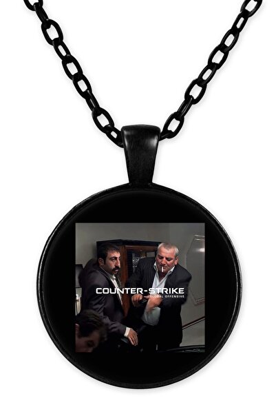 herotasarım قلادة بسلسلة سوداء من كاونتر سترايك Bll2758