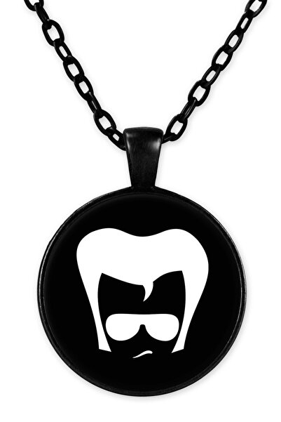 herotasarım قلادة سلسلة سوداء من إلفيس بريسلي - Bll1567