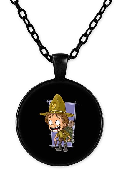 herotasarım قلادة كشافة بسلسلة سوداء - Bll1344