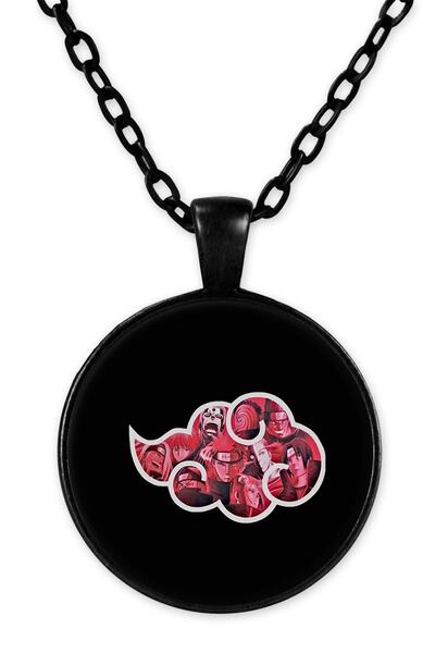 herotasarım قلادة ناروتو بسلسلة سوداء - Bll2499