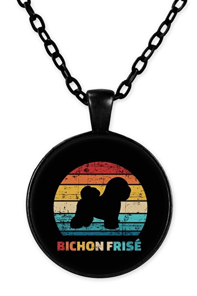 herotasarım قلادة بيشون فريز بسلسلة سوداء - Bll806