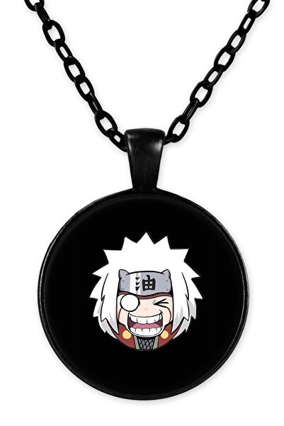 herotasarım قلادة ناروتو جيرايا بسلسلة سوداء - Bll3168