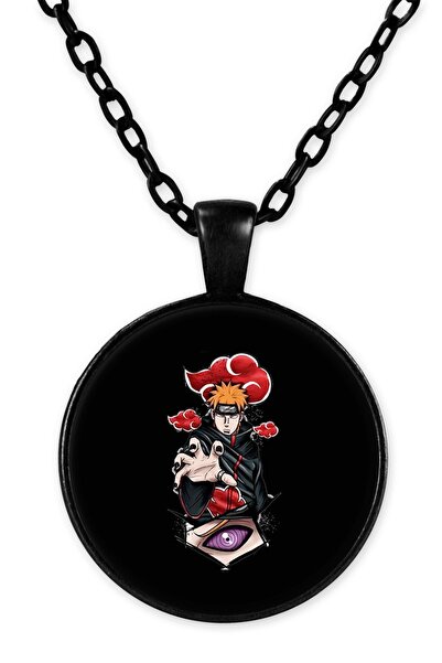 herotasarım ناروتو قلادة سلسلة سوداء Bll2558