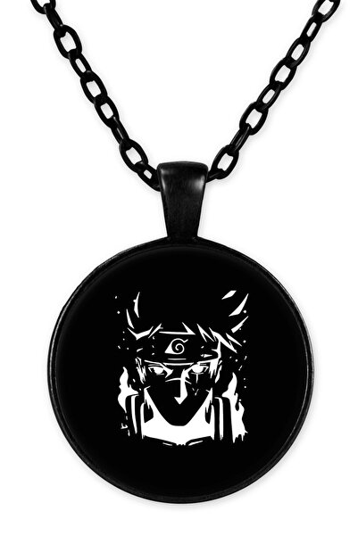 herotasarım قلادة بسلسلة سوداء من الرسوم المتحركة ناروتو - Bll2515