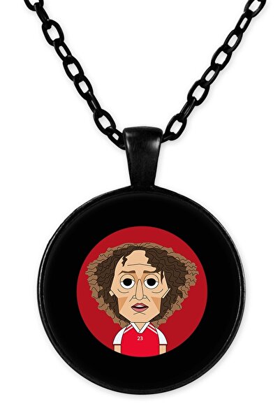 herotasarım قلادة ديفيد لويز بسلسلة سوداء - Bll1223