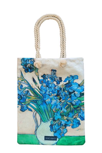 Doğu Batı Yayınları Irises Shoulder Bag in Vase