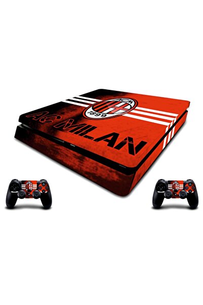 Sticker Market Ps4 Uyumlu Slim Ac Milan Playstation Kaplama Sticker Seti