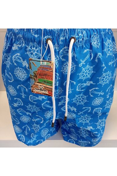 Nordbron Arıcı Store Nordrone Robust Rudder-blue Men's Sea Shorts