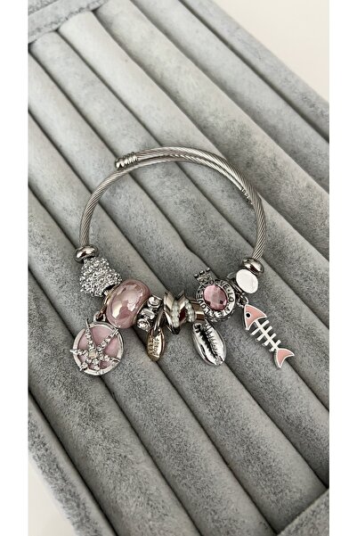 SU PERİSİ TAKI BİJUTERİ نموذج نجم البحر الوردي والسمكة