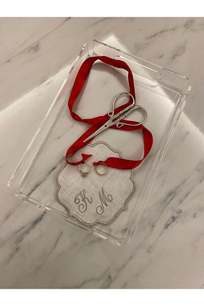 Pleksi Marketi صينية عرض خطوبة من البليكسي شفافة مقاس 30 × 20، تصميم جميل وعصري