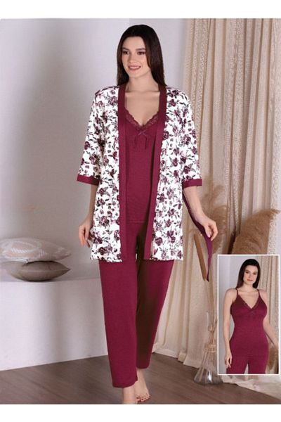 Pyjama Familya Set de halate din 3 piese cu model