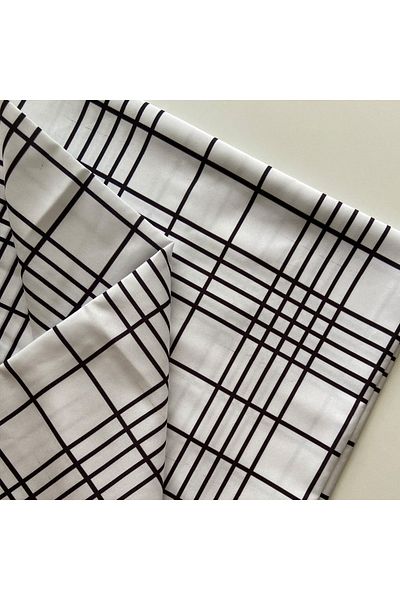 Akteks Patterned Home Decoration Fabric Striped (135 Cm Width)