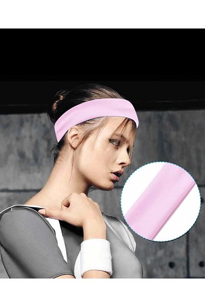 Monalisa Women's Pink Ultra Stretchy Cotton Hair Band