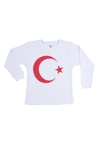 By Cwhr Μπλουζάκι με στάμπα νερού λευκό μακρυμάνικο μπλουζάκι 19 Μαΐου 23 Απριλίου