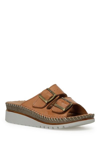 İnci 3fx Tan Women's Slippers