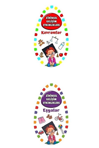 MARTI YAYINCILIK Mental Development Cards for Preschool Children Objects-Conc...