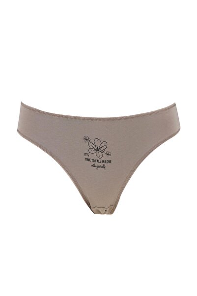 DeFacto Kadın Beyaz 3'Lü Çiçek Baskılı Bikini Külot V2753AZ21AU