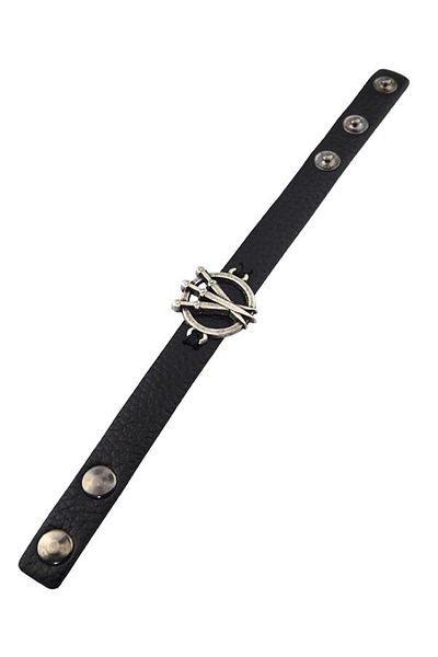 anahtarlıksepeti Snap Fastener Leather Wedges (Triple) Bracelet
