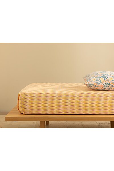 English Home Delta Easy-Iron Single Sheet 160x240 Cm Yellow