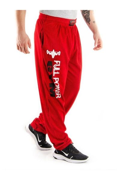 Full power Gym Bottom Sports Tracksuit Red (Striped)