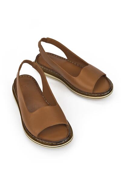 Ziya Genuine Leather Women's Sandals - Tan 1411008 z016