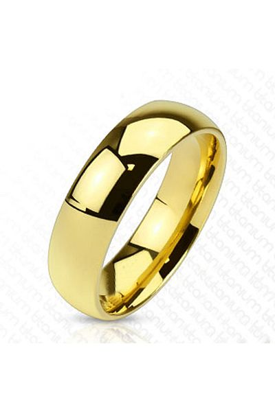 Chavin 5mm Yellow Rope Plated Steel Ring Cr99