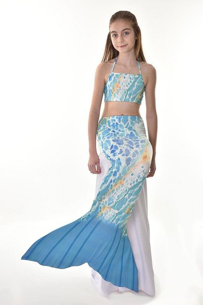 Rs Ramuni Set Costum Sirena 3 Piese Albastru
