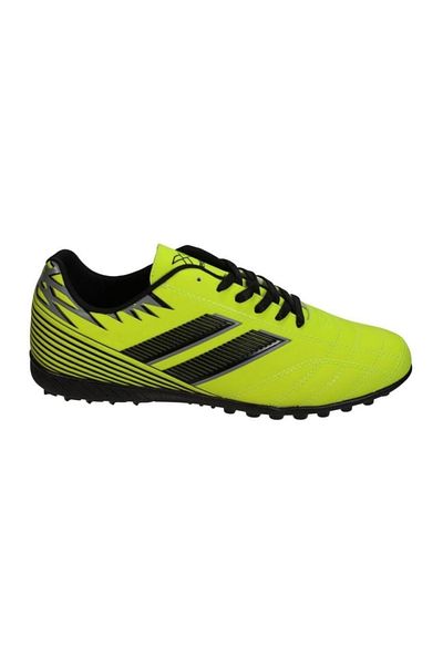 Kinetix Men's Black Green Striped Halısa Football Shoes