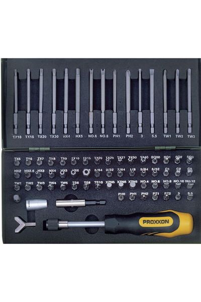 Proxxon 75 Pieces Screwdriver Bits Bit Set