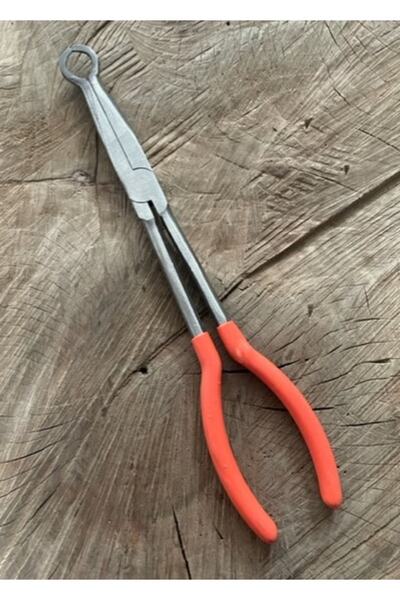 Ozs Özs Uzun Kargaburun Yuvarlak Uçlu Kargaburnu 28cm Buji Sökme Pensesi