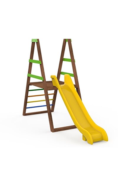 I SAFE Isafe Ahşap Çocuk Parkı Ekipmanı-kaydırak S0073