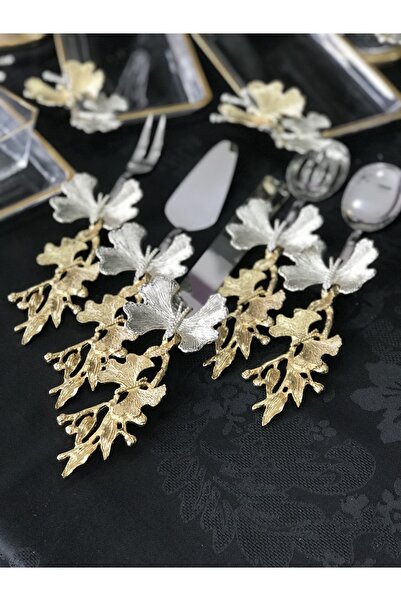 Santara Avangarde Special Design Magnificent Set with Butterfly, 5 Presentation Dishes and 1 Service Set