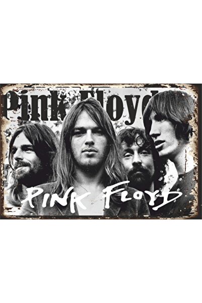 Hayat Poster Poster retro din lemn pentru trupa de muzică Pink Floyd