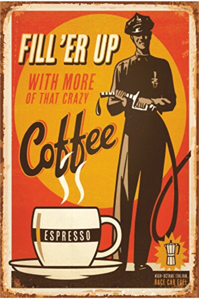 Hayat Poster Decorat Bucatarie Cafea Espresso Poster Retro Lemn