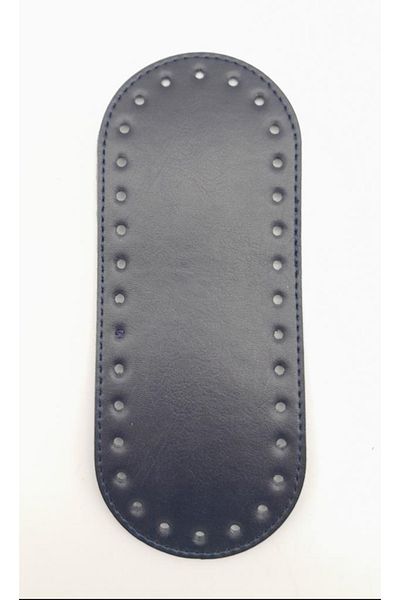 angel çanta aksesuar Βάση τσάντας από συνθετικό δέρμα Navy Blue 20x8 cm Οβάλ