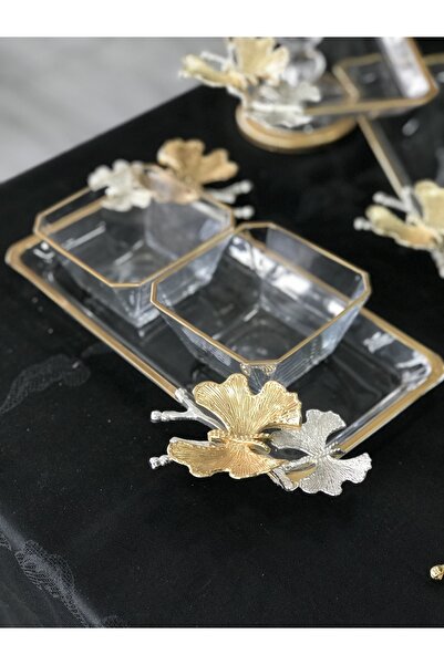 Santara Avangarde Special Design Magnificent Set with Butterfly, 6 Presentation Dishes and 1 Service Set