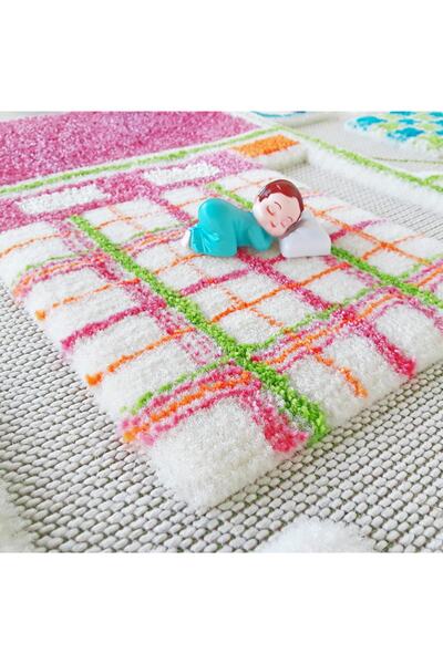 İVİ Evcilik Çocuk Odası Oyun Halısı 100x200 Cm