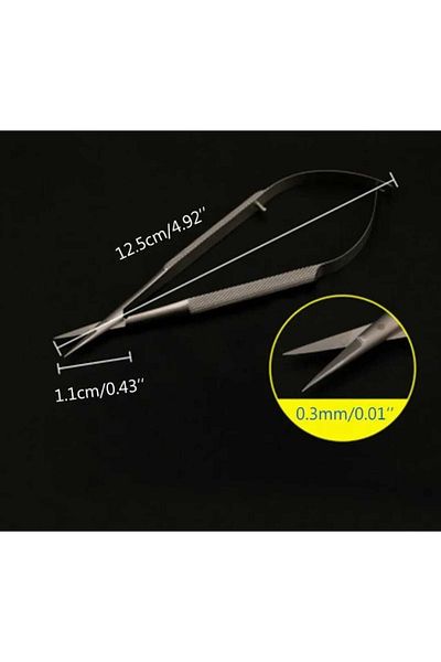 KİRPİKÇİSHOP Microscopic Stainless Steel Scissors