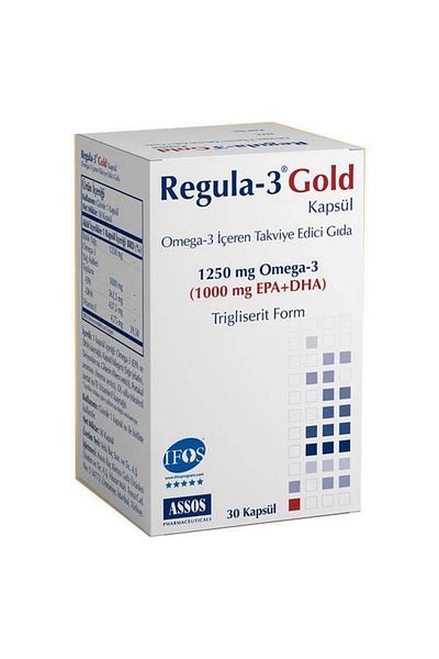 Assos Regula-3 Gold Omega-3 - 1250 Mg 30 Capsules
