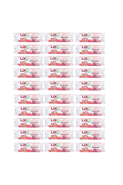 LİXOBAG Garbage Bag Small Size 40x50 Cm 30 Pieces Roll (30 Packs) Transparent