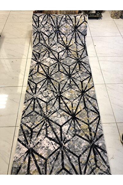 Sarar Kabartmalı Halı Dokusunda Jel Kaymaz Taban Yıkanabilir Yumuşak Yüzey Kesme Yolluk Üst Kalite