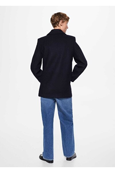 MANGO Woman Kısa Yün Palto