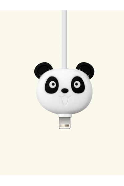 USIDE Üniversal Şarj Ve Kulaklık Kablosu Koruyucuları Sevimli Karakterler -panda