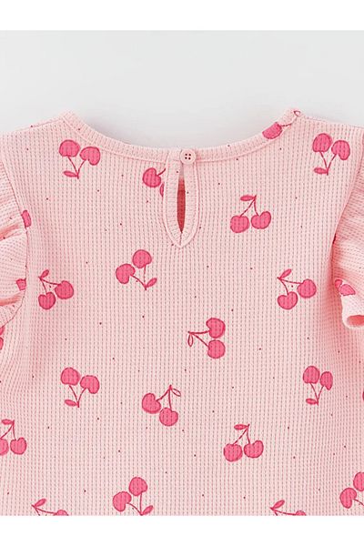 LC Waikiki Lcw Baby Crew Neck Printed Baby Girl T-Shirt, Pack of 2