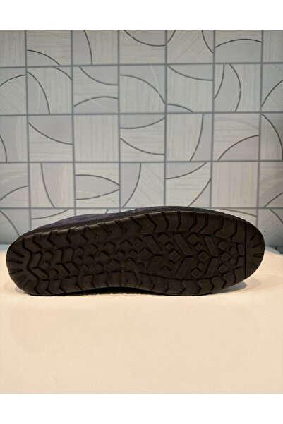 Anıl Ayakkabı Castle Black 771 Синій нубук Чоловічі шнуровані ортопедичні перфоровані зручні повсякденні черевики з натуральної шкіри