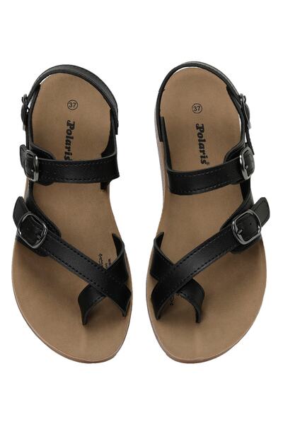 Polaris 158657.z3fx Siyah Kadın Comfort Sandalet