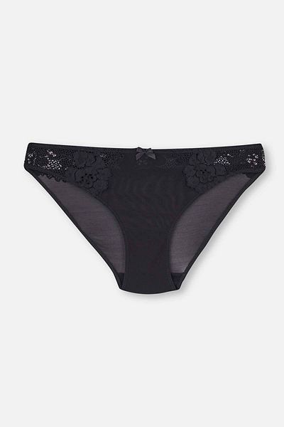 Dagi Μαύρη δαντέλα Λεπτομερής Micro Slip