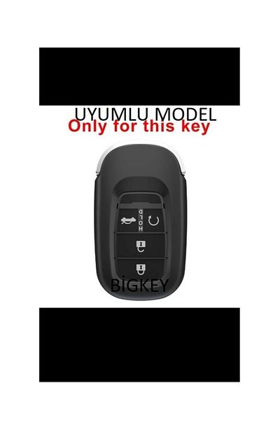 Skilit Κάλυμμα θήκης κλειδιού Honda Fe1 Μαύρο Nano