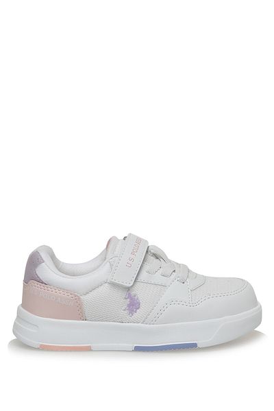 U.S. Polo Assn. David Jr 3fx White Girls Sneaker